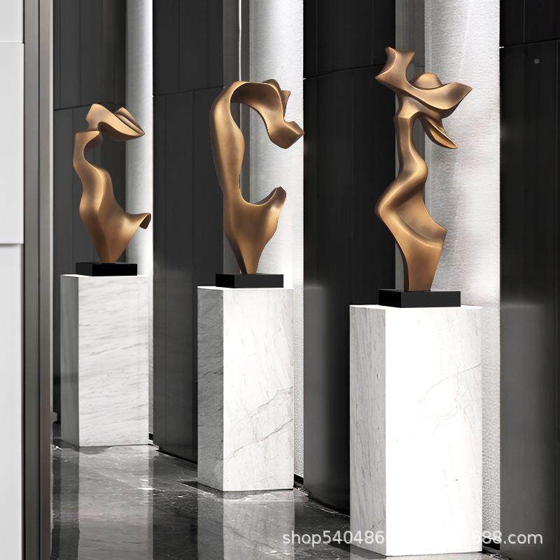 现代家居抽店象雕塑摆件酒大堂落地装饰别工SFO墅艺客厅玄关高档,家居饰品,落地摆件,淘宝优惠券,粉丝福利购,淘宝优惠卷