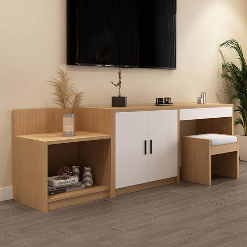 店宾馆挂板电视行李80柜床头柜公酒寓民家具全套挂衣架宿镜子衣组