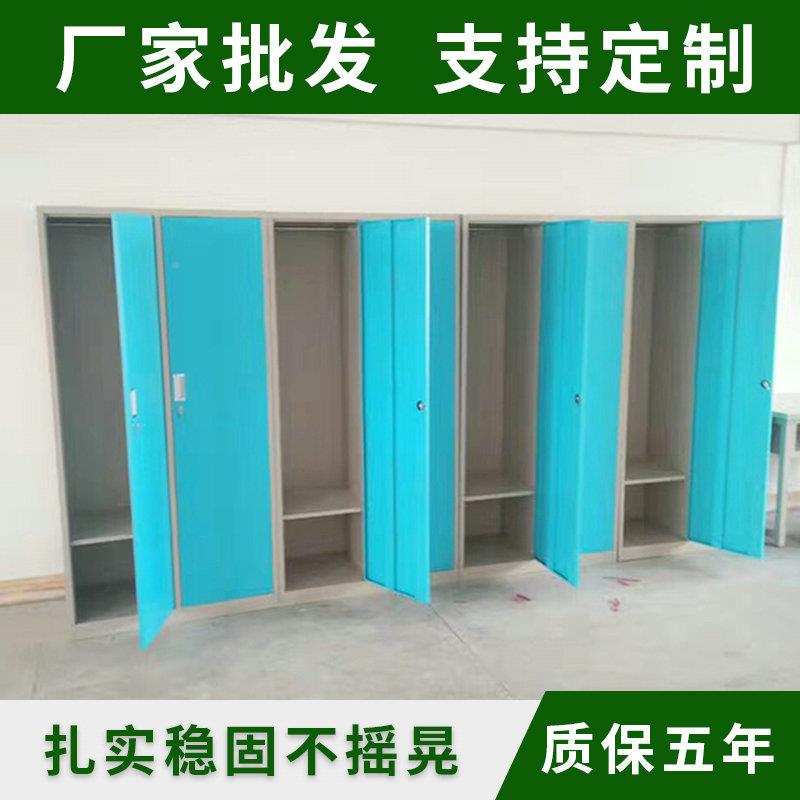 4铁门员工宿舍柜子2门更衣柜文办公钢制厂件铁皮柜资料柜储物柜铁