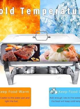 美不锈钢自助餐保式温炉VIC-CDSV酒布菲炉食物加热酒炉精店炉保温