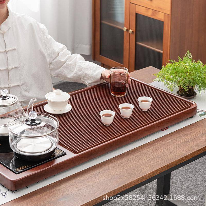 万川电炉茶式盘一体全台自动上水中排水式茶家用式电炉套装茶盘