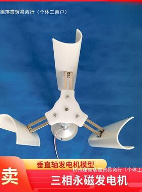 垂直风模KJb2SzNb力发电机直流轴型永启动风车展示小磁型