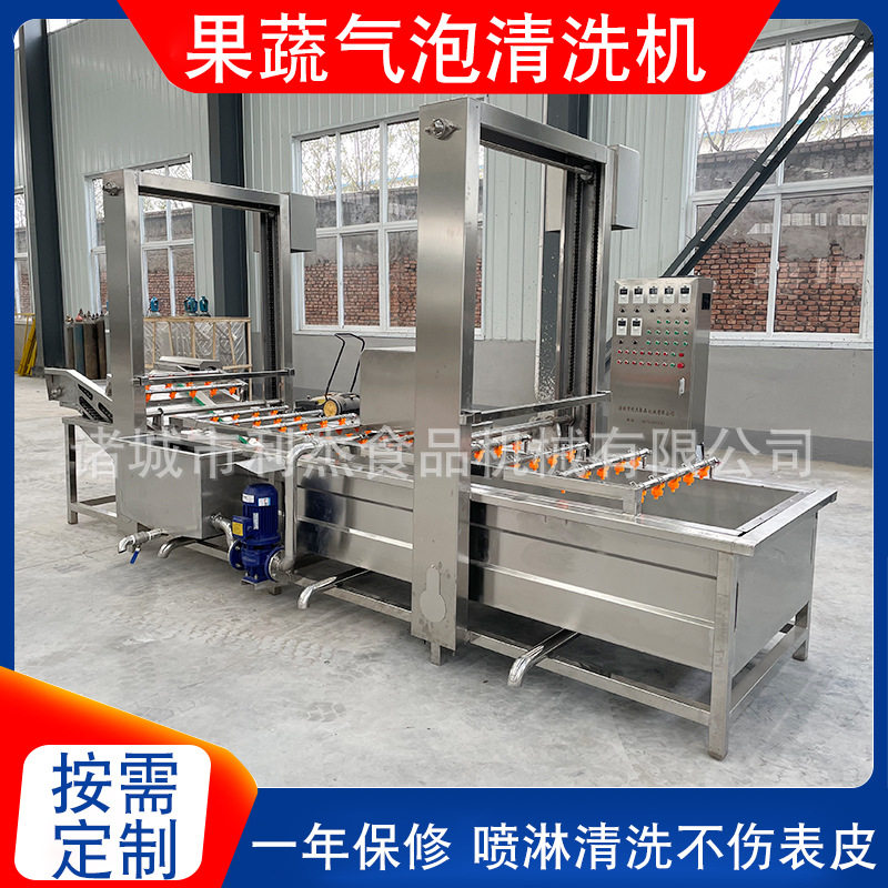 全自动气泡网带小龙虾清洗机