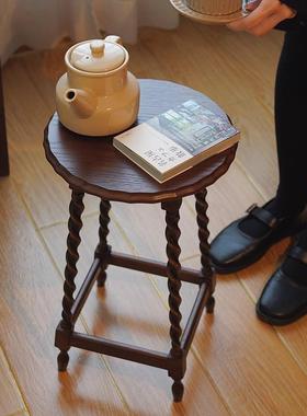 实中发古边几法式沙客厅桌子美式床头角复几古小92354木茶几