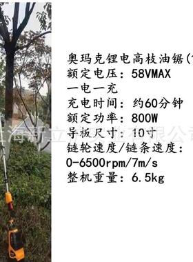 锂玛克10寸电高枝锯无刷电充电15家奥用电动高空修剪机机