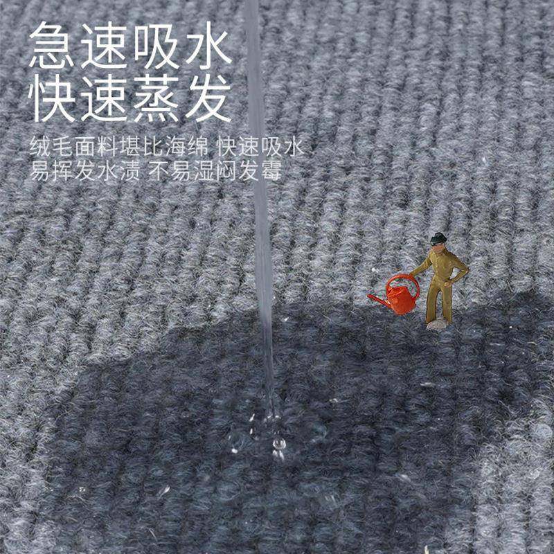 灰色纹条面地毯公商用7JD01门口办室用卧室隔音大积整铺台球厅满
