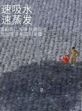 灰色纹条面地毯公商用7JD01门口办室用卧室隔音大积整铺台球厅满