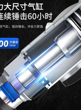 伯冲尔无刷充电电锤方锂电击钻特混凝土无线重型XWC柄电锤电镐双