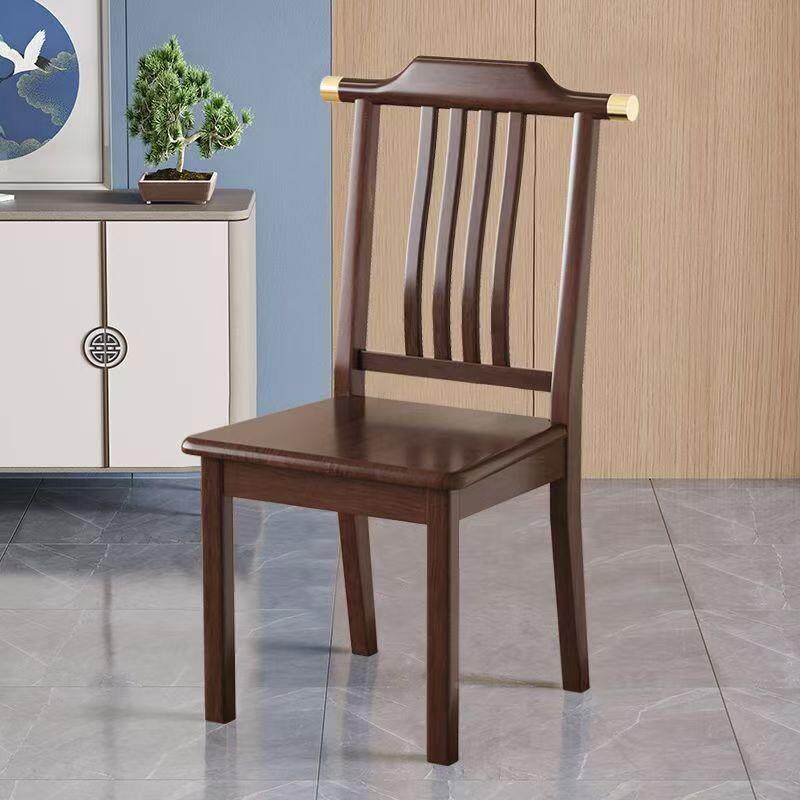 新式实木店餐椅家用靠JJA背椅子轻中奢餐厅官酒商用吃饭餐桌椅帽