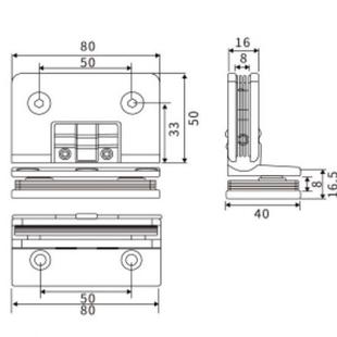 长固9度双AST 调三级定位浴室玻0璃材夹欧淋浴房 A105105铜质可式