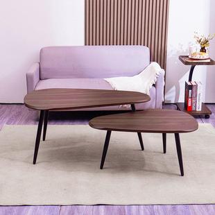 WWL现简家茶几餐桌两用矮小桌子小户型沙发圆桌不约代规则小茶用
