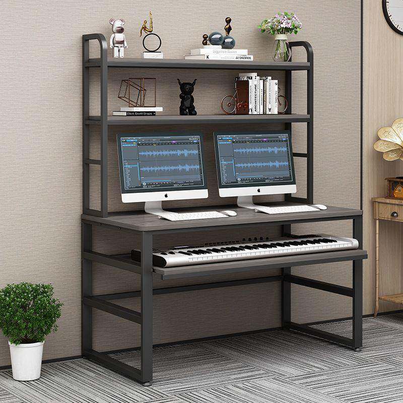 体电钢琴琴音乐编新曲桌款简EHZ约书架一琴桌架电脑桌电子琴桌