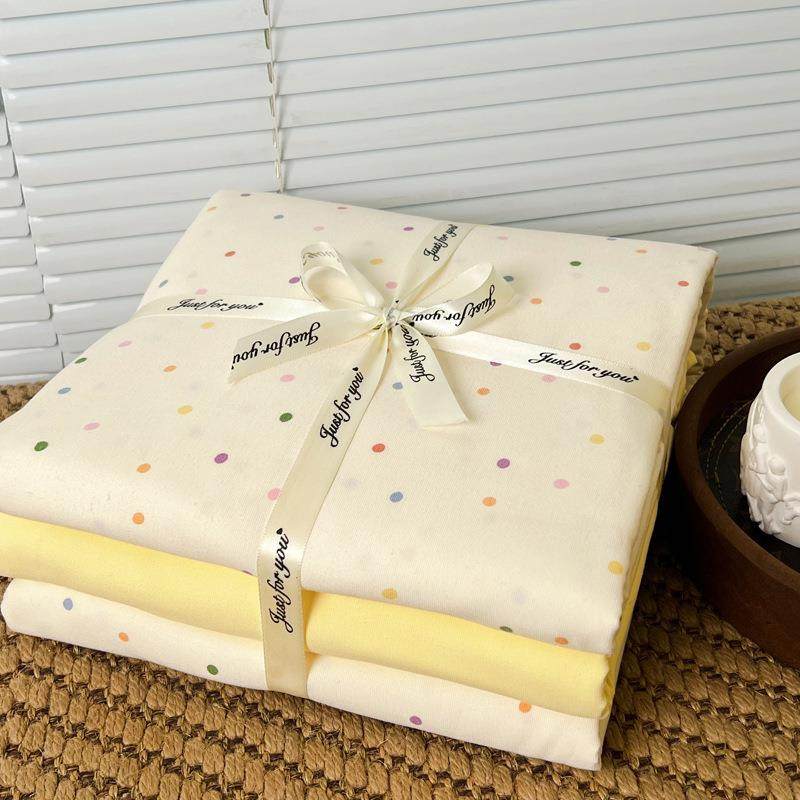 A级类纱母婴加厚新针织棉双层四件UXF套小清碎花床单被套学生三件