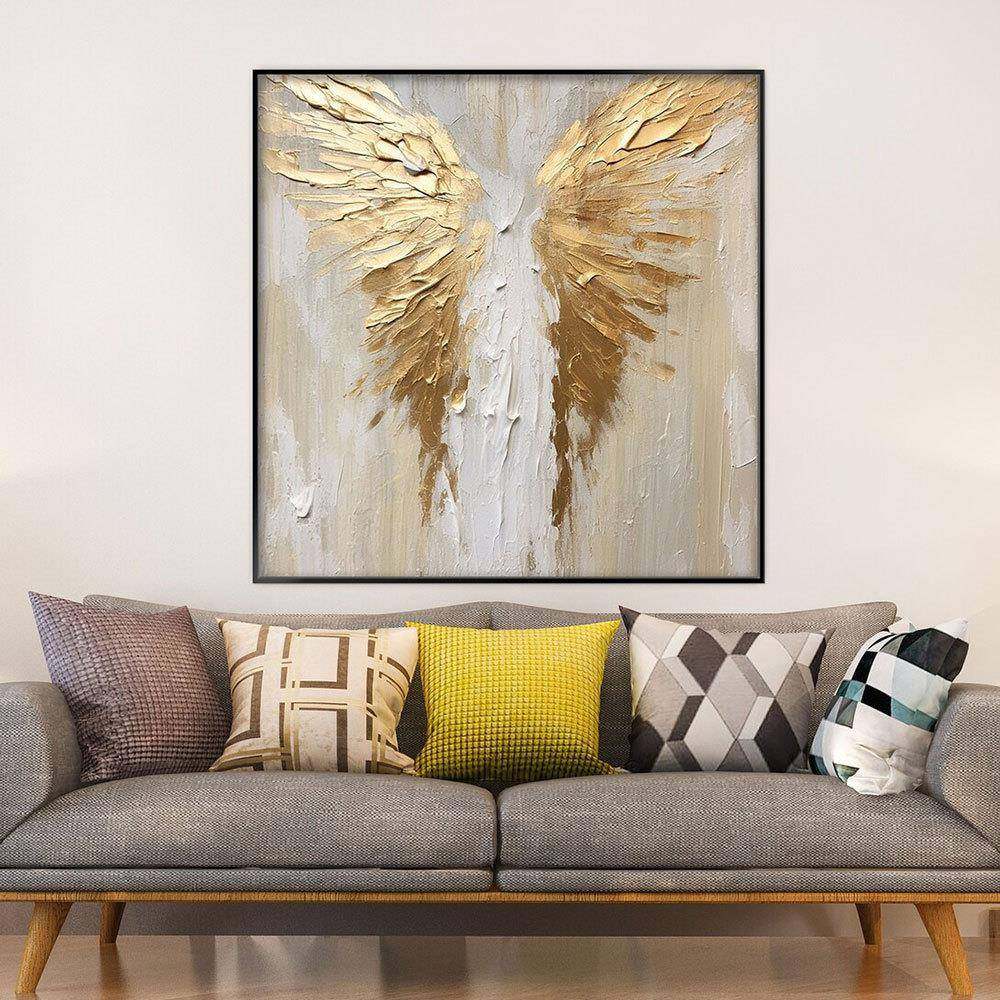 纯绘大幅金箔蝴蝶画沙发背景客厅卧室画玄餐厅SH25肌油理装手饰关,家居饰品,油画,淘宝优惠券,粉丝福利购,淘宝优惠卷