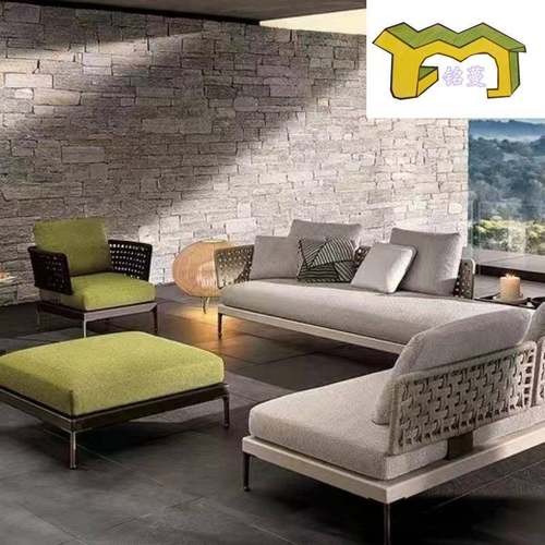 户外休沙设发房地产景观林计师款庭院553沙发茶几铝合园金沙发组