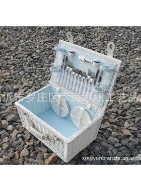 2多年柳编工厂生产柳编0野餐藤篮编藤SLC野餐篮柳野餐篮白色柳编