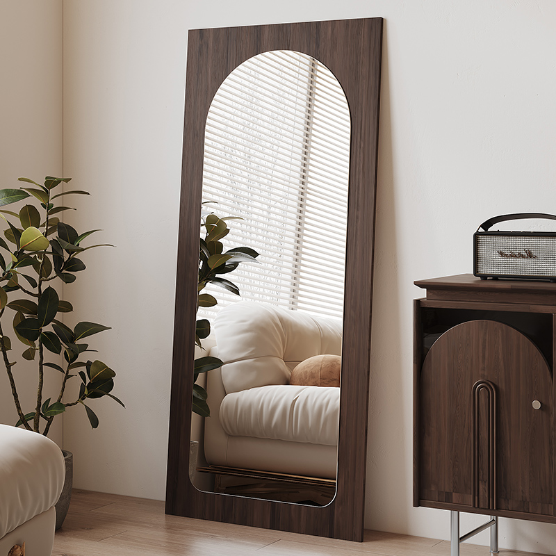 设计师镜子挂墙穿衣镜家用壁挂式全身镜中古女生卧室落地试衣镜