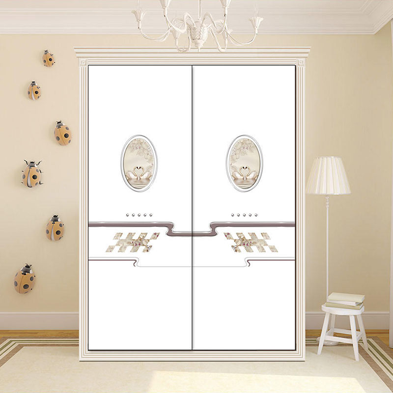 简约滑动门衣柜推拉门定制钢化玻璃衣柜门推拉门移门实木移门