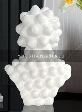 现在简约树脂抽象人物头像桌面摆件样板售楼部酒店展厅艺术装饰品