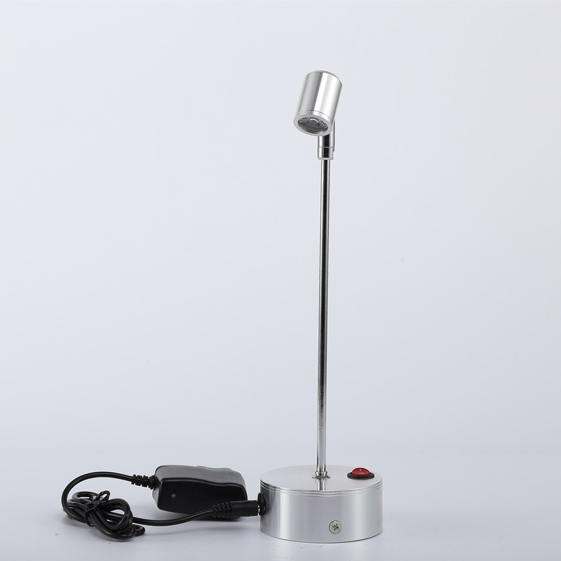 可充电led展示柜小射灯桌面1W3W柜台展会珠宝首饰聚光古玩移动灯