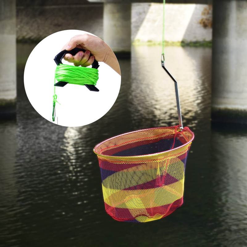 钓鱼桥筏桥钓抄网伐钓专用神仙网兜涂胶折叠防挂操网捞鱼网