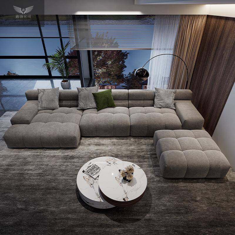 意式极简磨砂布泡芙沙发现代简约小户型科技布沙发客厅豆腐块沙发,鲜花速递/花卉仿真/绿植园艺,割草机/草坪机,淘宝优惠券,粉丝福利购,淘宝优惠卷