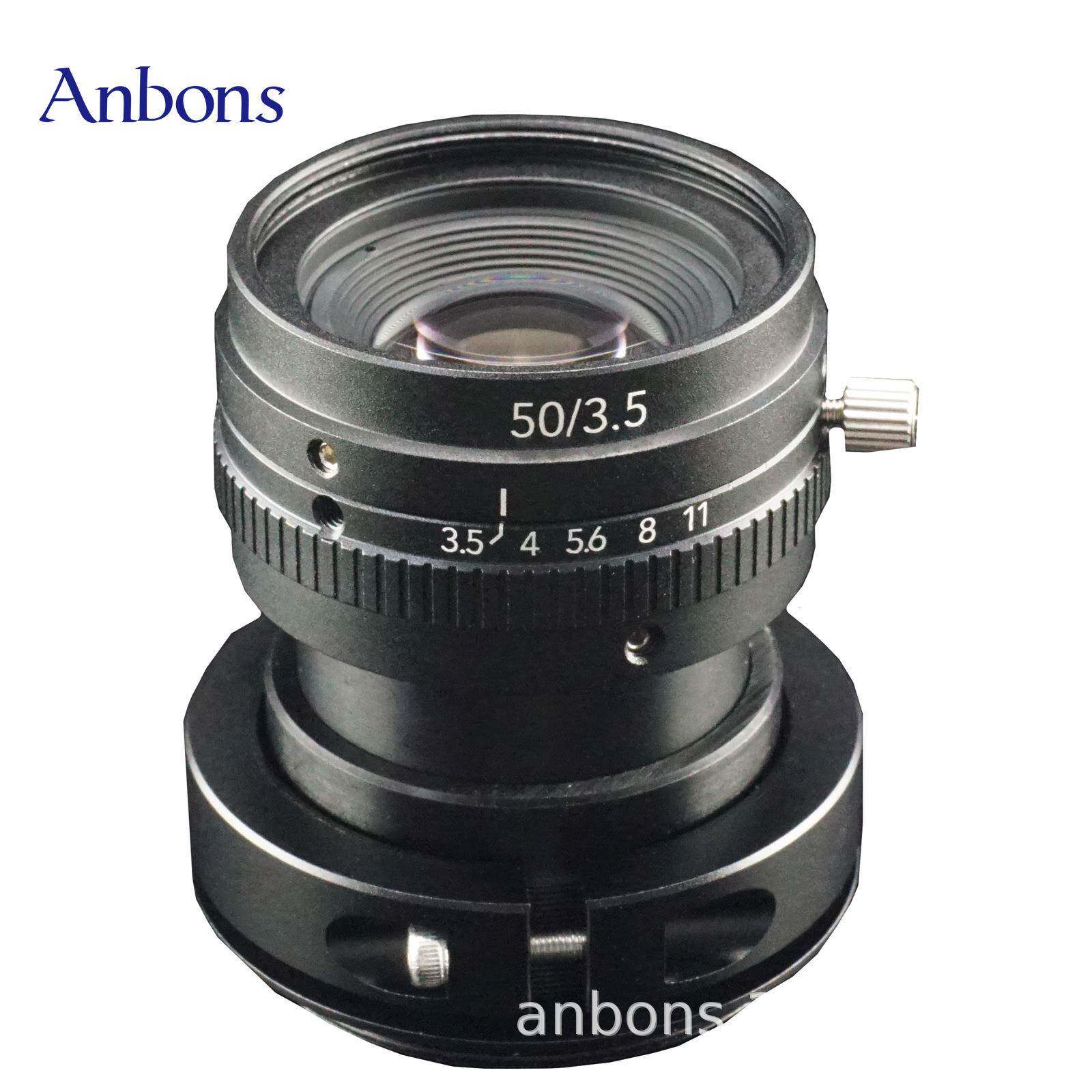 适用BASLER工业相机50mm手动光圈F3.5M42口8k5um线扫镜头长焦