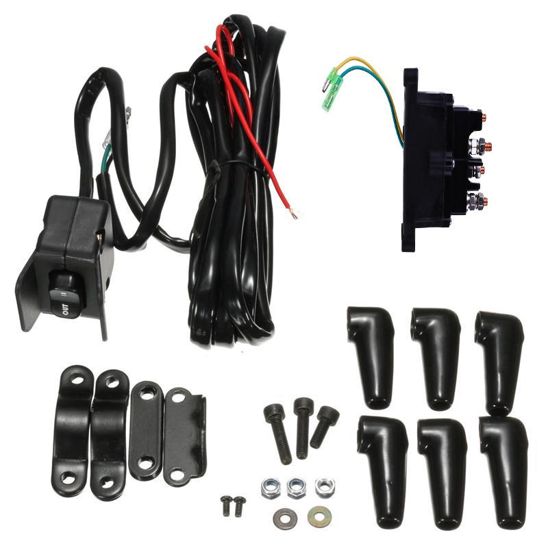 ATV UTV12V绞盘继电器 63070, 62135摇臂拇指仪表盘开关组合套装