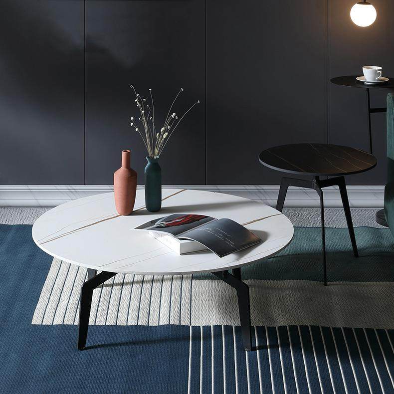 意式极简圆形茶几组合小户型家用边几角几客厅设计师茶几岩板茶几,电子元器件市场,其它元器件,淘宝优惠券,粉丝福利购,淘宝优惠卷