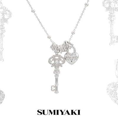SUMIYAKI爱锁芯系列原创复古设计感项链爱心高级饰品精致锁骨链新