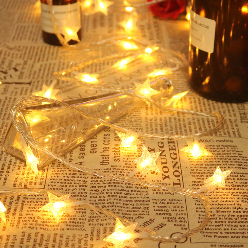 led小彩灯闪灯串灯满天星星灯饰房间布置卧室宿舍氛围装饰圣诞节