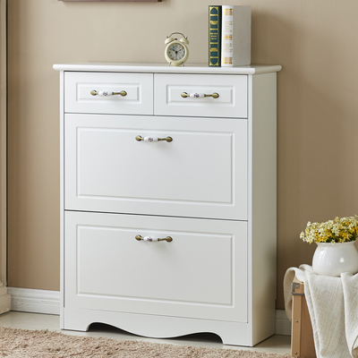 地暖分水器排气阀遮挡鞋柜白色钢琴烤漆欧式挂衣架门厅玄关地暖柜