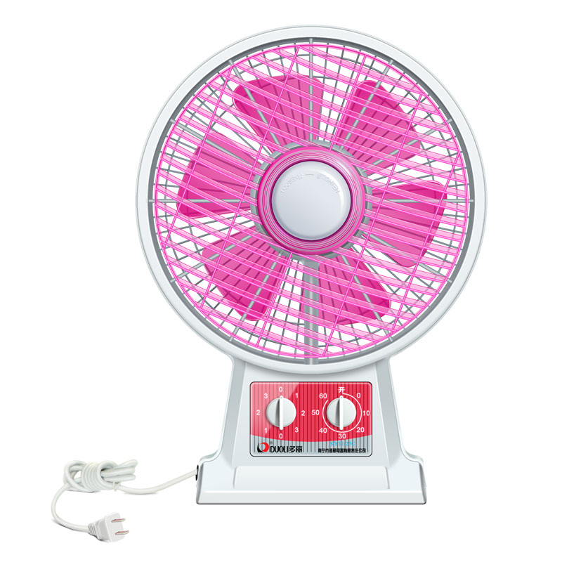 多丽电风扇转页扇家用小型鸿运扇座钟扇宿舍台扇KYT1-25(C)