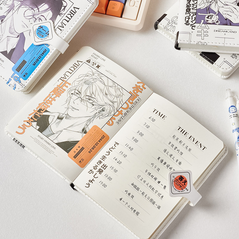 磁扣彩页手帐本漫画颜值套装少女可爱记事本男孩学生专用日记本厚,文具电教/文化用品/商务用品,手帐/日程本/计划本,淘宝优惠券,粉丝福利购,淘宝优惠卷