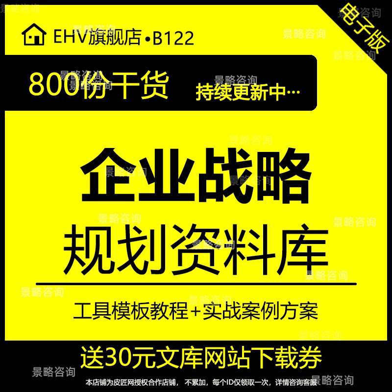 公司企业战略规划资料战略管理讲义投融资策略规划工具人力资源部