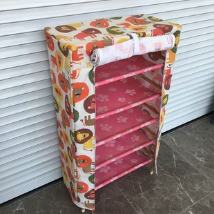 简约布艺防尘罩家用衣柜套子鞋柜套货架橱柜衣厨柜套帆布罩子全包