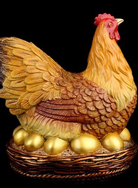 朴器 铜母鸡摆件 铜圆底母鸡摆件 铜鸡摆件