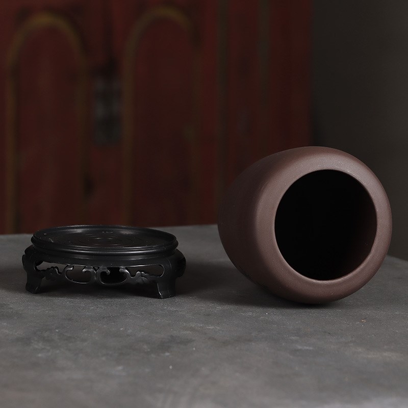 紫砂兰花蝴蝶兰花盆透气古典陶瓷兰草文竹专用中小号盆景多肉室内