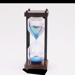 儿童时间沙漏计时器30分钟60一小时半漏斗防摔流沙瓶复古精致摆件