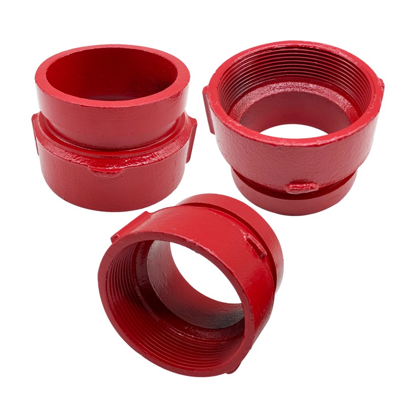 DN65沟槽丝扣转换接头 同经等经转换接头一边丝口2.5寸卡箍转螺纹