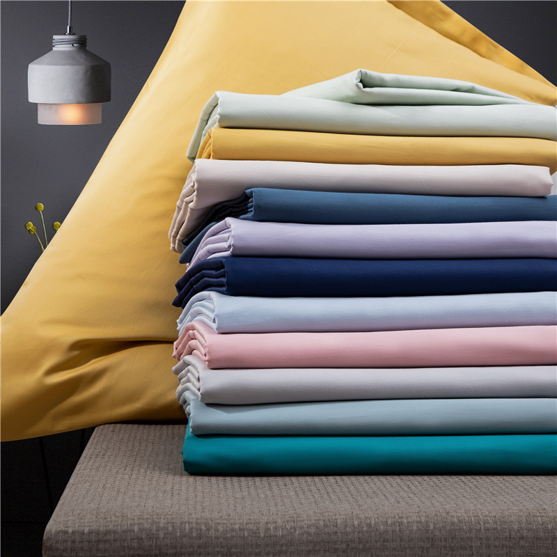 床笠单件60支长绒棉1.8x2.0米两米床笠2x2.2床罩春秋薄款纯棉紫色