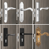 单舌室内卧室门锁家用通用型房间木门锁老式 门把手50锁舌锁具换锁