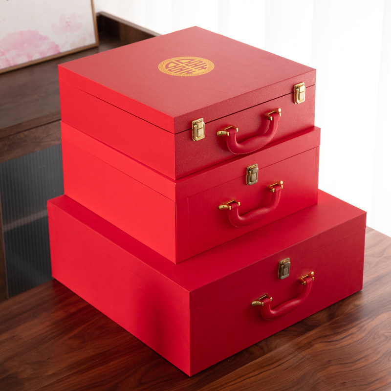 唐呈礼金盒结婚用品彩礼箱子红色高档女方娘家陪嫁物品收纳箱,节庆用品/礼品,创意礼盒/礼品套组,淘宝优惠券,粉丝福利购,淘宝优惠卷