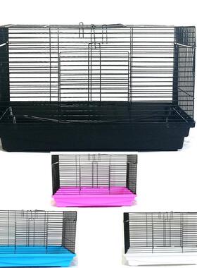 厂家销售黑色基础笼裸笼47仓鼠特大笼刺猬笼仓鼠笼子仓鼠别墅用品