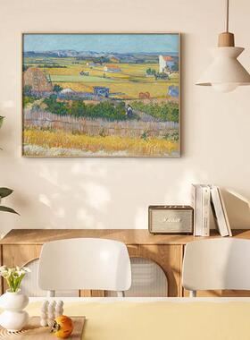 光影炽梦 梵高莫奈现代客厅抽象装饰画酒店餐厅植物花卉挂画