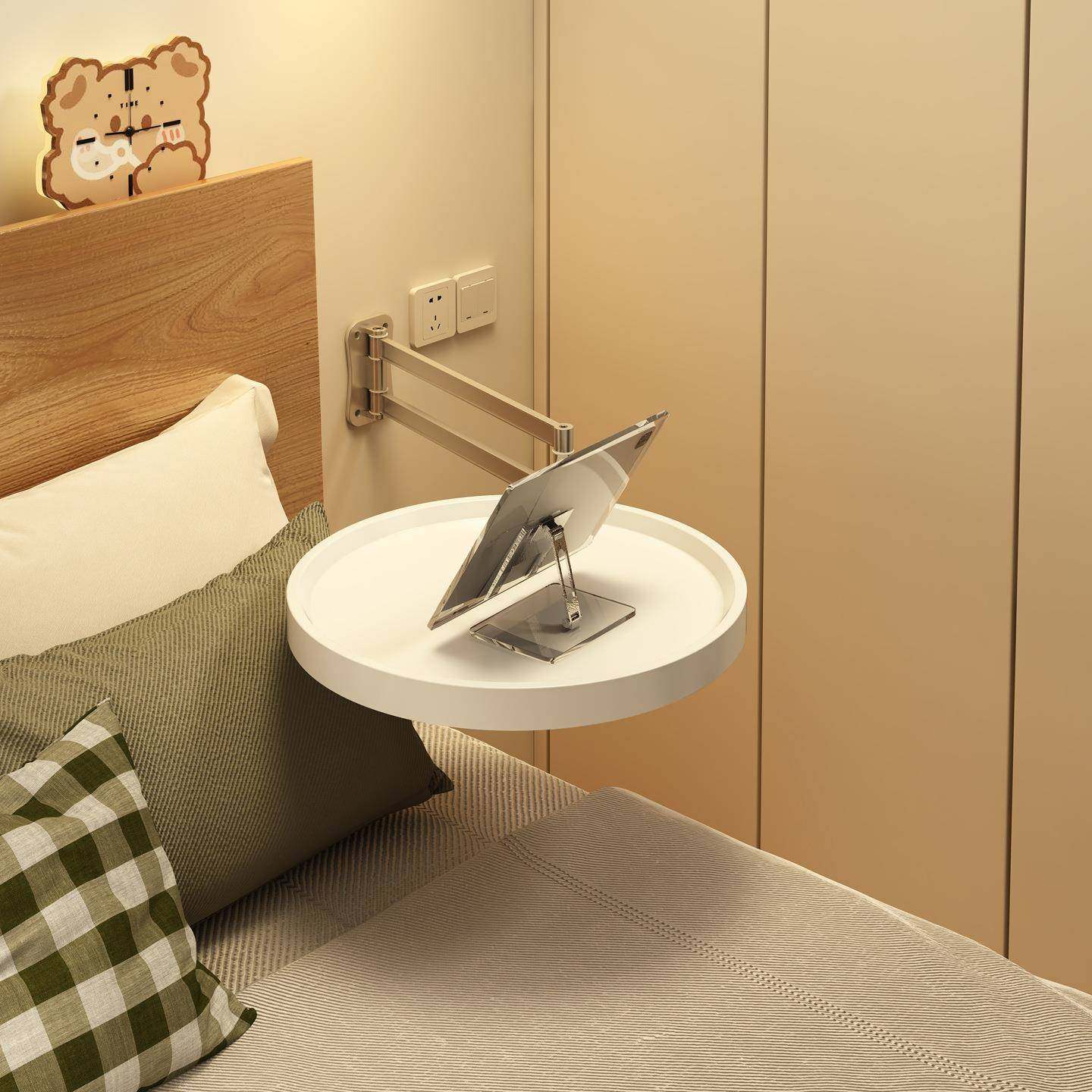 可折叠茶几圆桌创意悬浮边几客厅边桌家用卧室壁挂床头置物小圆桌,五金/工具,五金工具箱/五金收纳箱,淘宝优惠券,粉丝福利购,淘宝优惠卷