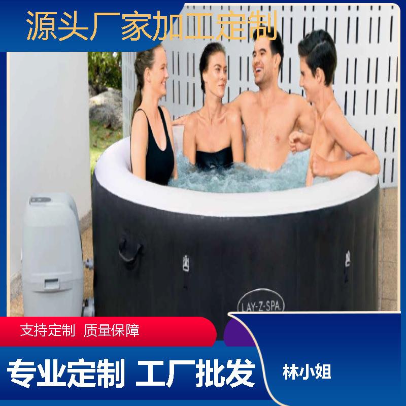 双人充气浴缸家庭spa温泉浴池气泡池恒温加热造浪泳池双人床