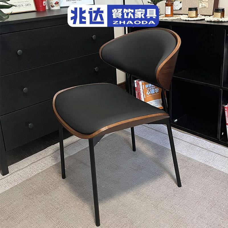 意式极简伊姆斯餐椅家用餐厅洽谈休闲椅子轻奢极简设计师新款椅子