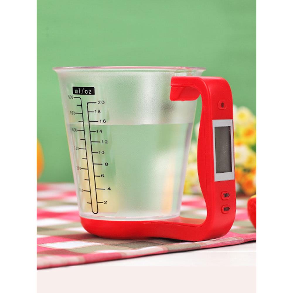 量杯电子秤称重1000克多功能计 克度家用厨房烘焙工具500ml带刻度