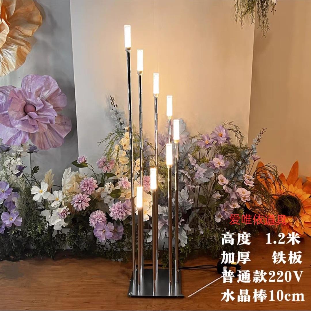 2025新款婚庆道具水晶棒火柴棒路引灯奥斯卡灯T台舞台婚礼堂摆件